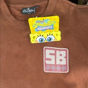 Official Nickelodeon SpongeBob SquarePants Men’s Brown Sweatshirt